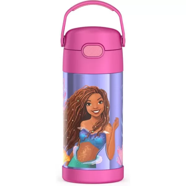 THERMOS FUNTAINER Water Bottle with Straw  12 Ounce Sonic the Hedgehog  Kids Stainless Steel Vacuum Insulated Water Bottle with LidLittle Mermaid