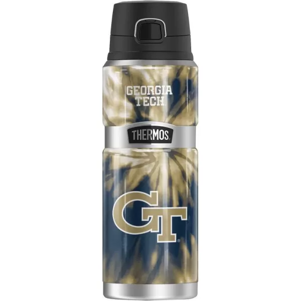 THERMOS Georgia Tech OFFICIAL Camo STAINLESS KING Stainless Steel Drink Bottle Vacuum insulated amp Double Wall 24oz24 oz Bottle TIEDYE