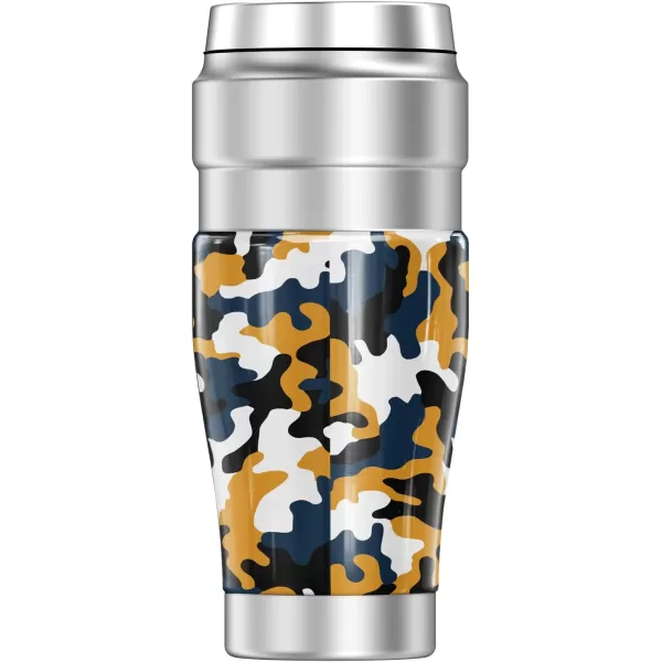 THERMOS Georgia Tech OFFICIAL TieDye STAINLESS KING Stainless Steel Travel Tumbler Vacuum insulated amp Double Wall 16oz16 oz Tumbler Camo