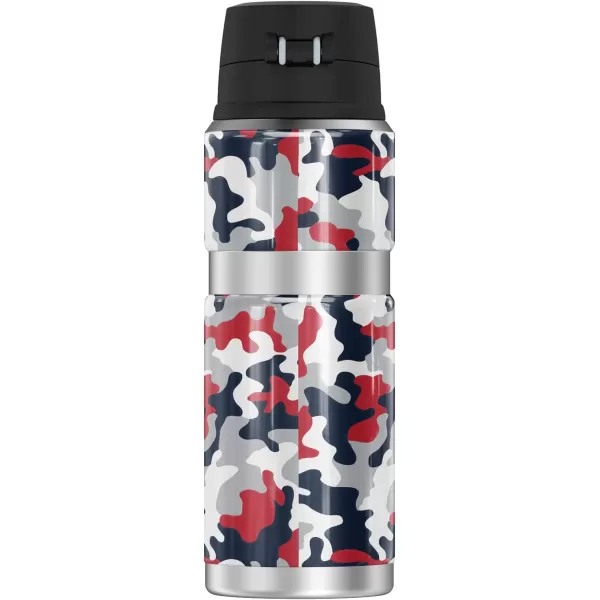 THERMOS Gonzaga University OFFICIAL Camo STAINLESS KING Stainless Steel Drink Bottle Vacuum insulated amp Double Wall 24oz24 oz Bottle Camo