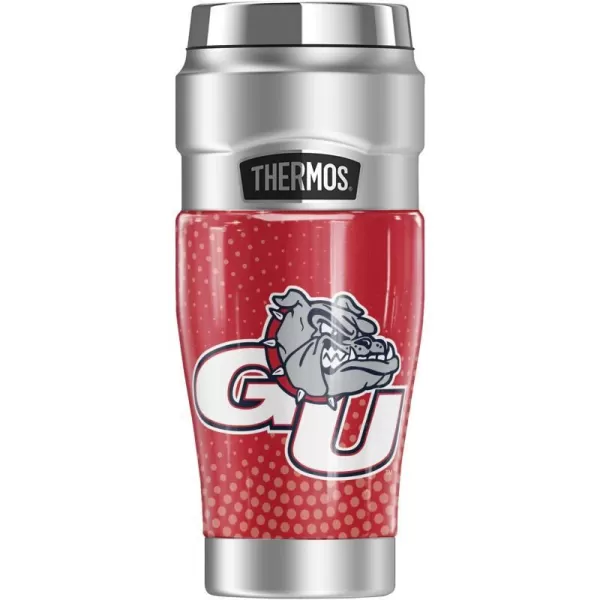 THERMOS Gonzaga University OFFICIAL Let Er Rip STAINLESS KING Stainless Steel Travel Tumbler Vacuum insulated amp Double Wall 16oz16 oz Tumbler RADIAL DOTS