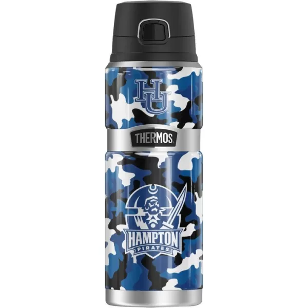 THERMOS Hampton University OFFICIAL Camo STAINLESS KING Stainless Steel Drink Bottle Vacuum insulated amp Double Wall 24oz24 oz Bottle Camo