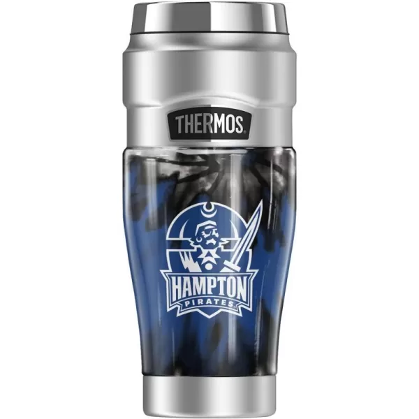 THERMOS Hampton University OFFICIAL Camo STAINLESS KING Stainless Steel Travel Tumbler Vacuum insulated amp Double Wall 16oz16 oz Tumbler TIEDYE