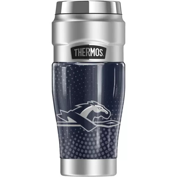 THERMOS Longwood University Official Collection STAINLESS KING Stainless Steel Travel Tumbler Vacuum insulated amp Double Wall 16ozRADIAL DOTS