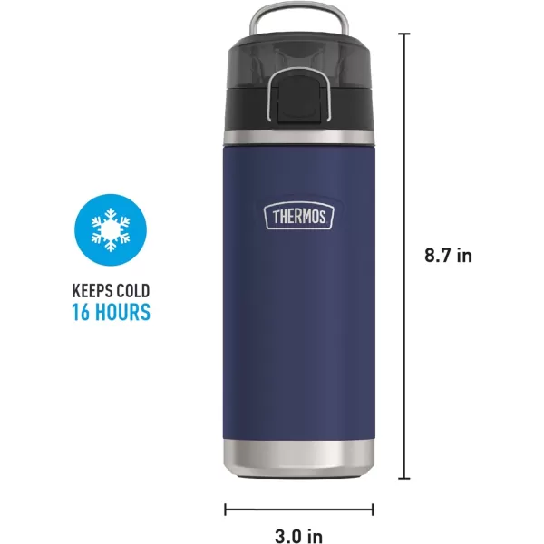 ICON SERIES BY THERMOS Stainless Steel Kids Water Bottle with Spout 18 Ounce Lime18 Ounce Navy