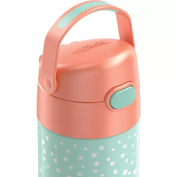 THERMOS FUNTAINER 12 Ounce Stainless Steel Vacuum Insulated Kids Straw Bottle Thor12 Ounce Pastel Delight