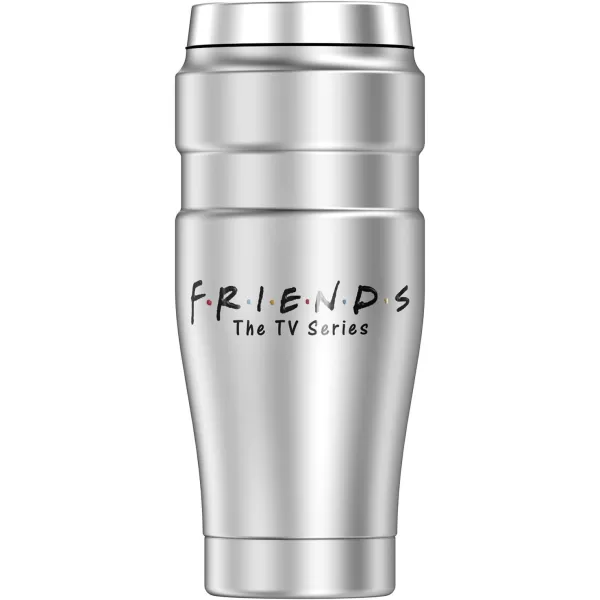 THERMOS Friends Central Perk Coffee Logo STAINLESS KING Stainless Steel Travel Tumbler Vacuum insulated amp Double Wall 16oz1 Count Pack of 1 Friends Logo