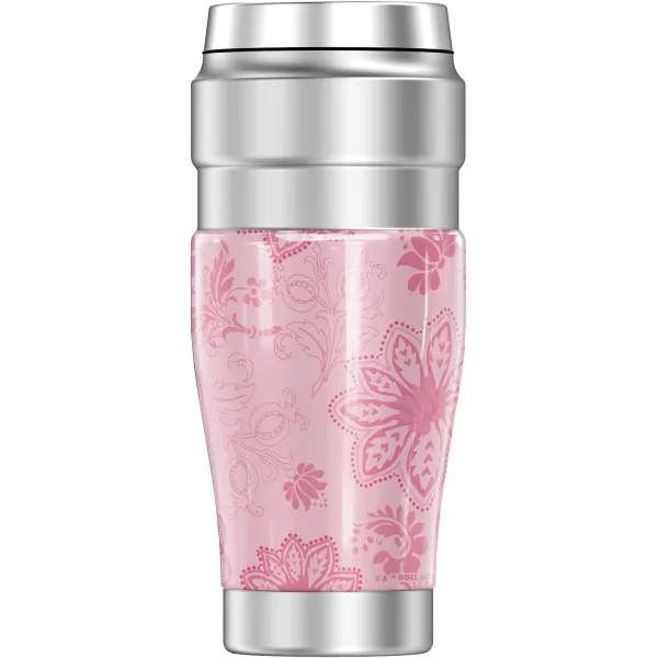 THERMOS Looney Tunes Bugs Bunny Circle Pattern STAINLESS KING Stainless Steel Travel Tumbler Vacuum insulated amp Double Wall 16oz16 oz Tumbler LOLA BUNNY SCOOTER