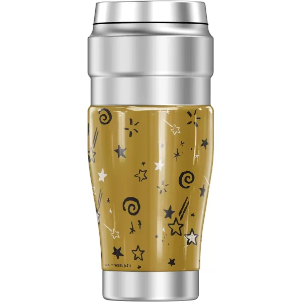 THERMOS Looney Tunes Bugs Bunny Circle Pattern STAINLESS KING Stainless Steel Travel Tumbler Vacuum insulated amp Double Wall 16oz16 oz Tumbler TAZ STAR PATTERN