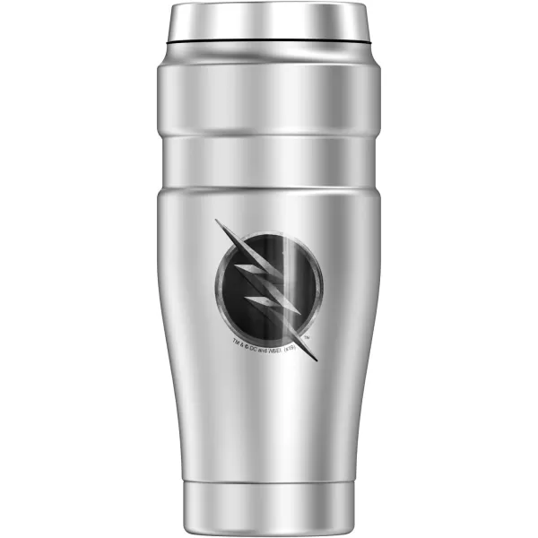 THERMOS The Flash Zoom Logo Black STAINLESS KING Stainless Steel Travel Tumbler Vacuum insulated amp Double Wall 16ozTHERMOS The Flash Zoom Logo Black STAINLESS KING Stainless Steel Travel Tumbler Vacuum insulated amp Double Wall 16oz