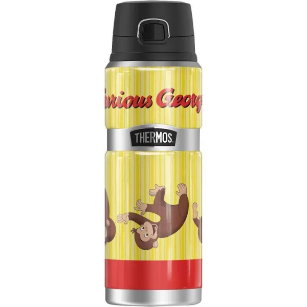 Curious George Rolling George THERMOS STAINLESS KING Stainless Steel Drink Bottle Vacuum insulated amp Double Wall 24ozCurious George Rolling George THERMOS STAINLESS KING Stainless Steel Drink Bottle Vacuum insulated amp Double Wall 24oz