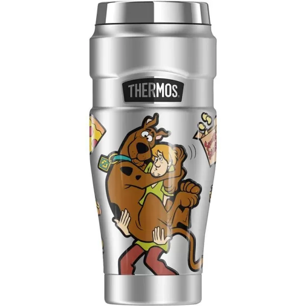 THERMOS ScoobyDoo Scooby And Shaggy Snacks STAINLESS KING Stainless Steel Travel Tumbler Vacuum insulated amp Double Wall 16ozTHERMOS ScoobyDoo Scooby And Shaggy Snacks STAINLESS KING Stainless Steel Travel Tumbler Vacuum insulated amp Double Wall 16oz