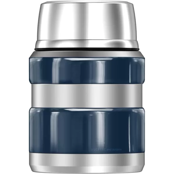 Jurassic World Blue Metallic Logo THERMOS STAINLESS KING Stainless Steel Food Jar with Folding Spoon Vacuum insulated amp Double Wall 16ozJurassic World Blue Metallic Logo THERMOS STAINLESS KING Stainless Steel Food Jar with Folding Spoon Vacuum insulated amp Double Wall 16oz