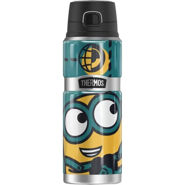 Minions Minion Stuart Red THERMOS STAINLESS KING Stainless Steel Drink Bottle Vacuum insulated amp Double Wall 24oz24 oz Bottle BOB GREEN