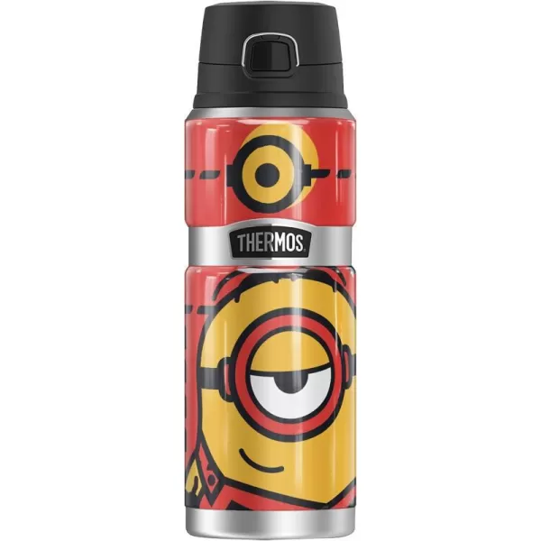 Minions Minion Stuart Red THERMOS STAINLESS KING Stainless Steel Drink Bottle Vacuum insulated amp Double Wall 24oz24 oz Bottle STUART RED