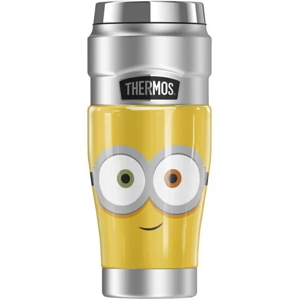 THERMOS Minions Carl Face STAINLESS KING Stainless Steel Travel Tumbler Vacuum insulated amp Double Wall 16oz16 oz Tumbler BOB FACE