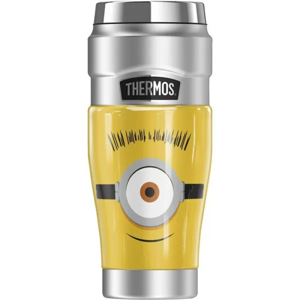 THERMOS Minions Carl Face STAINLESS KING Stainless Steel Travel Tumbler Vacuum insulated amp Double Wall 16oz16 oz Tumbler CARL FACE