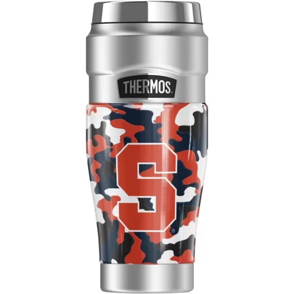 THERMOS SYRACUSE UNIVERSITY OFFICIAL Radial Dots STAINLESS KING Stainless Steel Travel Tumbler Vacuum insulated amp Double Wall 16oz16 oz Tumbler Camo