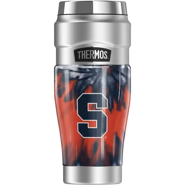 THERMOS SYRACUSE UNIVERSITY OFFICIAL Radial Dots STAINLESS KING Stainless Steel Travel Tumbler Vacuum insulated amp Double Wall 16oz16 oz Tumbler TIEDYE