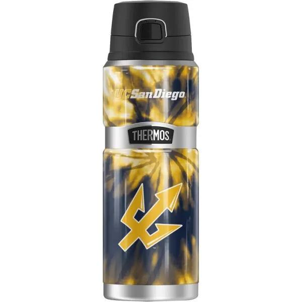 THERMOS University of California San Diego OFFICIAL Camo STAINLESS KING Stainless Steel Drink Bottle Vacuum insulated amp Double Wall 24oz24 oz Bottle TIEDYE