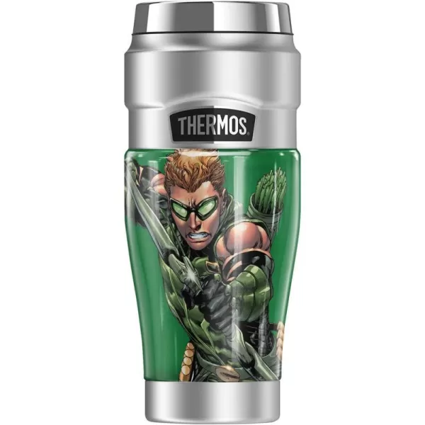 THERMOS Wonder Woman Character STAINLESS KING Stainless Steel Travel Tumbler Vacuum insulated amp Double Wall 16oz16 oz Tumbler Green Arrow