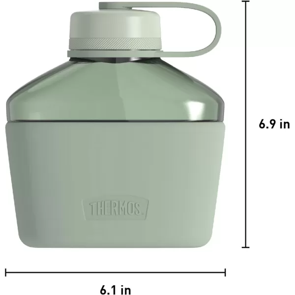 ALTA SERIES BY THERMOS Plastic Canteen Bottle 32 Ounce Matcha GreenMatcha Green