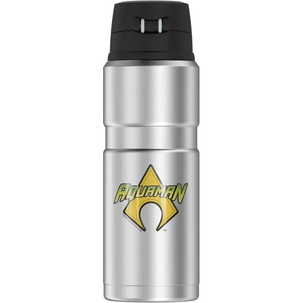 Aquaman Logo THERMOS STAINLESS KING Stainless Steel Drink Bottle Vacuum insulated amp Double Wall 24ozAquaman Logo THERMOS STAINLESS KING Stainless Steel Drink Bottle Vacuum insulated amp Double Wall 24oz