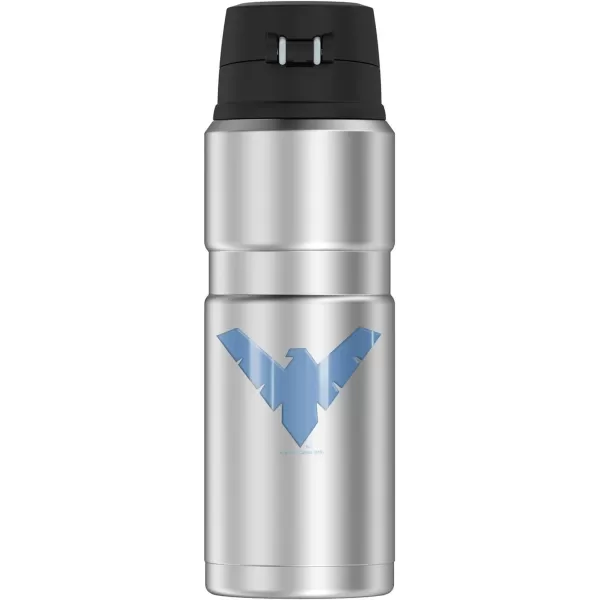 Batman Nightwing Logo THERMOS STAINLESS KING Stainless Steel Drink Bottle Vacuum insulated amp Double Wall 24ozBatman Nightwing Logo THERMOS STAINLESS KING Stainless Steel Drink Bottle Vacuum insulated amp Double Wall 24oz