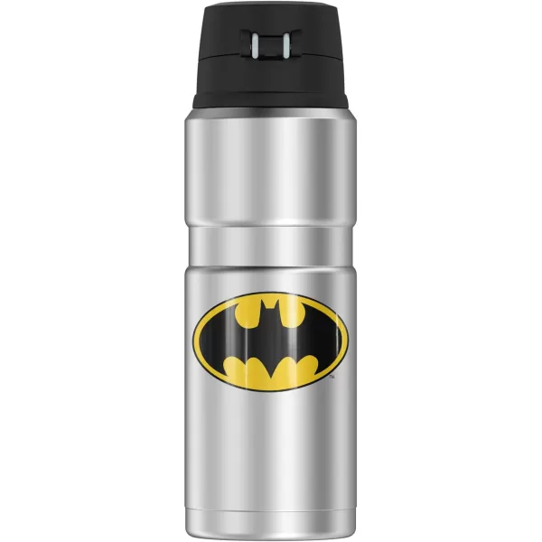 Batman USA American Flag Shield Logo THERMOS STAINLESS KING Stainless Steel Drink Bottle Vacuum insulated amp Double Wall 24oz24 oz Bottle Classic Logo