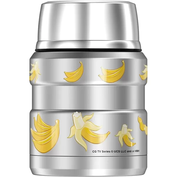 Curious George Curious George Bananas THERMOS STAINLESS KING Stainless Steel Food Jar with Folding Spoon Vacuum insulated amp Double Wall 16ozCurious George Curious George Bananas THERMOS STAINLESS KING Stainless Steel Food Jar with Folding Spoon Vacuum insulated amp Double Wall 16oz