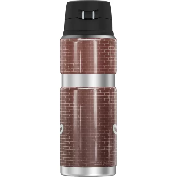 Friends ITS All About Friends THERMOS STAINLESS KING Stainless Steel Drink Bottle Vacuum insulated amp Double Wall 24oz24 oz Bottle CENTRAL PERK BRICK WALL