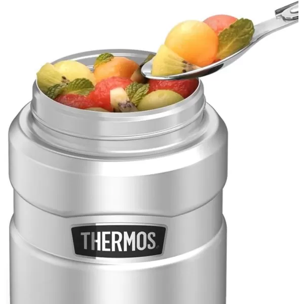 Friends Iconic Pattern THERMOS STAINLESS KING Stainless Steel Food Jar with Folding Spoon Vacuum insulated amp Double Wall 16oz16 oz Food Jar CHIBI PATTERN