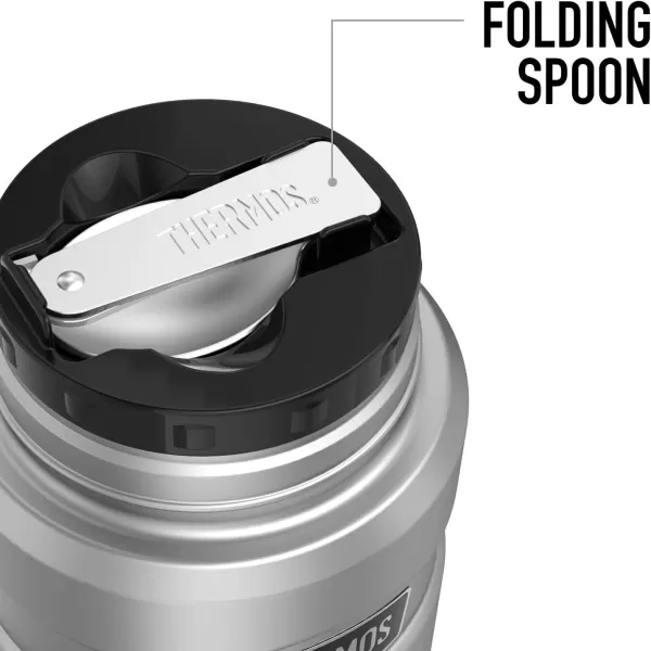 Friends Iconic Pattern THERMOS STAINLESS KING Stainless Steel Food Jar with Folding Spoon Vacuum insulated amp Double Wall 16oz16 oz Food Jar ICONIC PATTERN