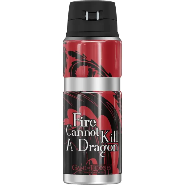 Game of Thrones Houses Fire Cannot Kill A Dragon THERMOS STAINLESS KING Stainless Steel Drink Bottle Vacuum insulated amp Double Wall 24oz24 oz Bottle HOUSES FIRE CANNOT KILL A DRAGON