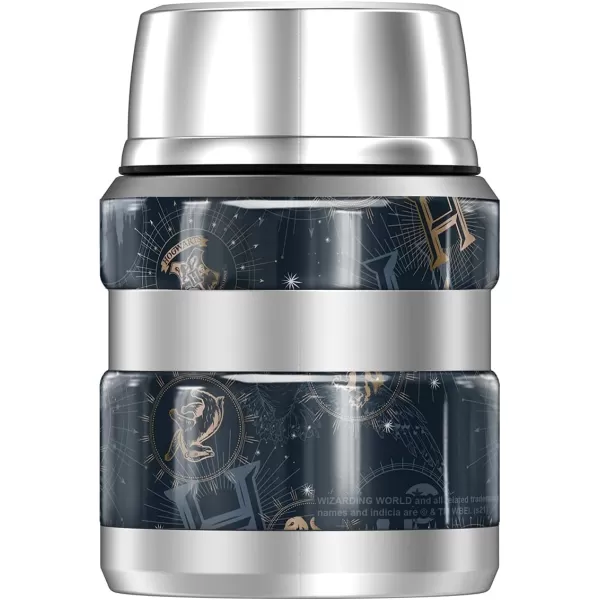 Harry Potter Celestial Hogwarts Pattern THERMOS STAINLESS KING Stainless Steel Food Jar with Folding Spoon Vacuum insulated amp Double Wall 16oz16 oz Food Jar CELESTIAL HOGWARTS PATTERN