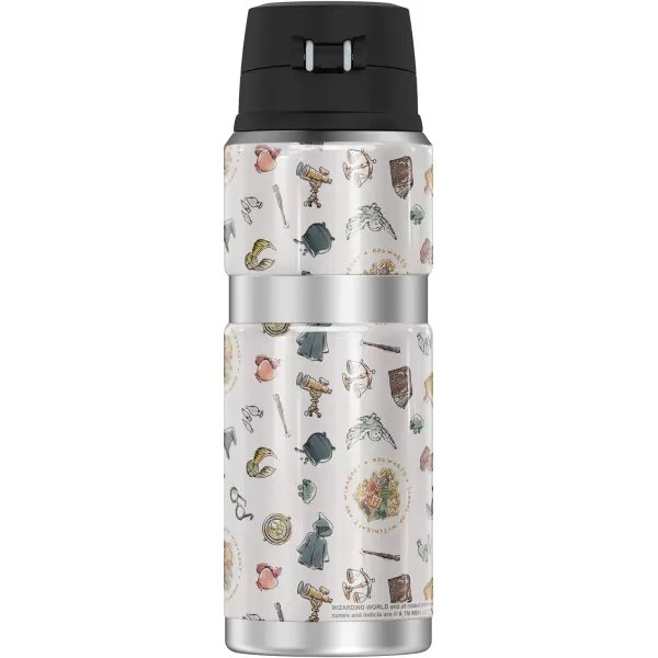 Harry Potter Footprint Pattern THERMOS STAINLESS KING Stainless Steel Drink Bottle Vacuum insulated amp Double Wall 24oz24 oz Bottle WATERCOLOR MAGICAL PATTERN