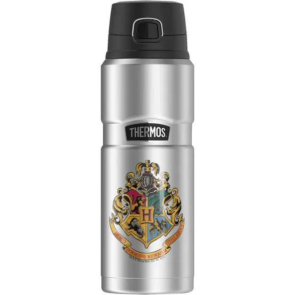 Harry Potter Hogwarts School Crest THERMOS STAINLESS KING Stainless Steel Drink Bottle Vacuum insulated amp Double Wall 24oz24 oz Bottle Hogwarts School Crest