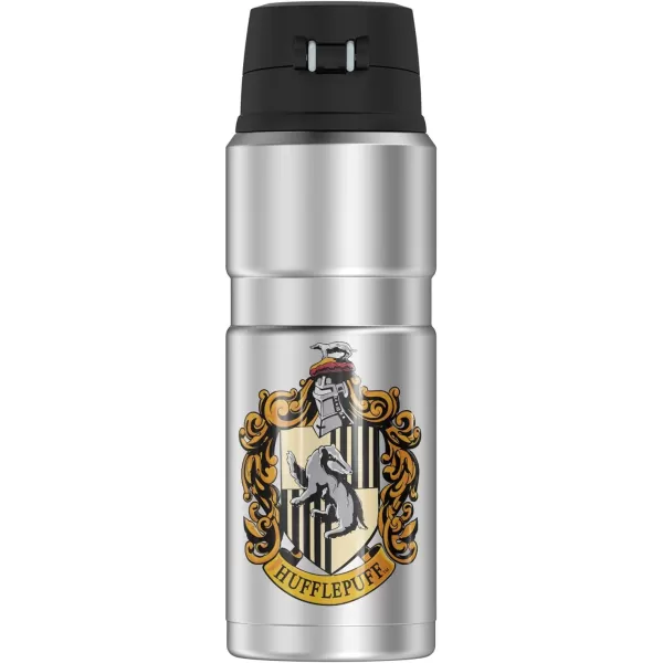 Harry Potter Hogwarts School Crest THERMOS STAINLESS KING Stainless Steel Drink Bottle Vacuum insulated amp Double Wall 24oz24 oz Bottle Hufflepuff House Crest