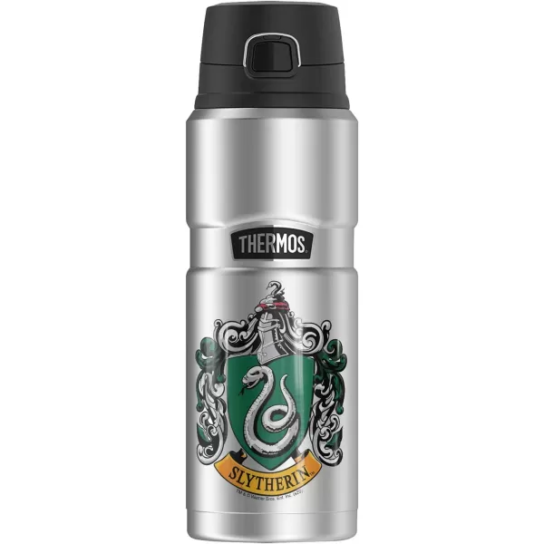 Harry Potter Hogwarts School Crest THERMOS STAINLESS KING Stainless Steel Drink Bottle Vacuum insulated amp Double Wall 24oz24 oz Bottle Slytherin House Crest