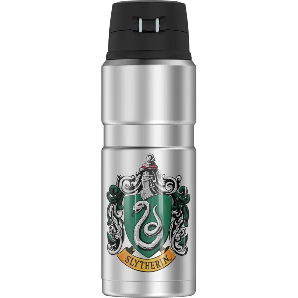 Harry Potter Hogwarts School Crest THERMOS STAINLESS KING Stainless Steel Drink Bottle Vacuum insulated amp Double Wall 24oz24 oz Bottle Slytherin House Crest