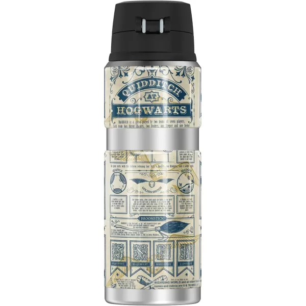 Harry Potter MarauderS Map THERMOS STAINLESS KING Stainless Steel Drink Bottle Vacuum insulated amp Double Wall 24oz24 oz Bottle QUIDDITCH RULES PATTERN