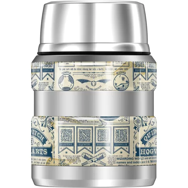 Harry Potter Quidditch Rules Pattern THERMOS STAINLESS KING Stainless Steel Food Jar with Folding Spoon Vacuum insulated amp Double Wall 16oz16 oz Food Jar QUIDDITCH RULES PATTERN