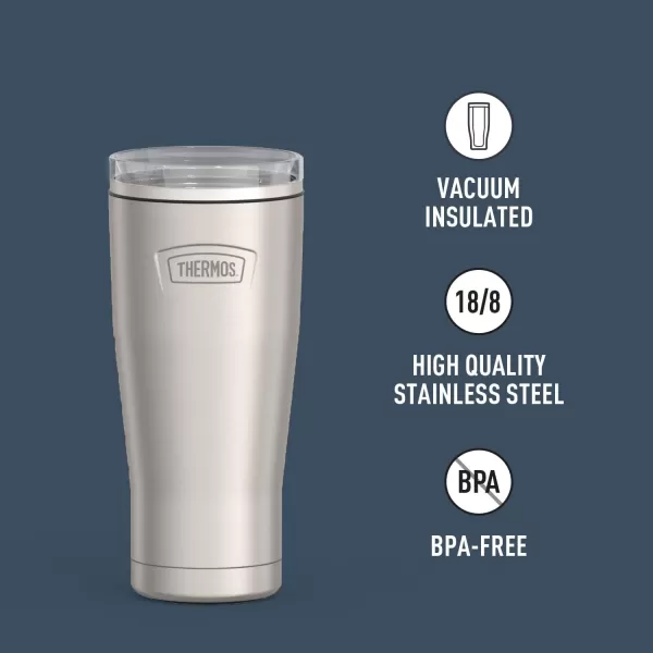 ICON SERIES BY THERMOS Stainless Steel Cold Tumbler 24 Ounce Sandstone24 Ounce Matte Stainless Steel