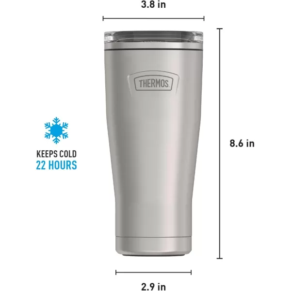 ICON SERIES BY THERMOS Stainless Steel Cold Tumbler 24 Ounce Sandstone24 Ounce Matte Stainless Steel