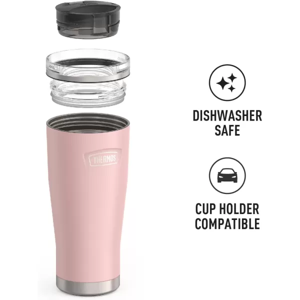 ICON SERIES BY THERMOS Stainless Steel Cold Tumbler 24 Ounce Sandstone24 Ounce Sunset Pink