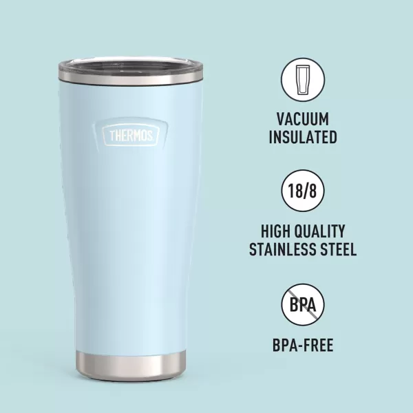 ICON SERIES BY THERMOS Stainless Steel Cold Tumbler with Slide Lock 24 Ounce Matte Stainless Steel24 Ounce Glacier