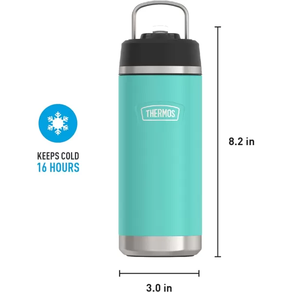 ICON SERIES BY THERMOS Stainless Steel Kids Water Bottle with Pivot Straw 18 Ounce Navy18 Ounce Seafoam