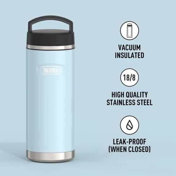 ICON SERIES BY THERMOS Stainless Steel Water Bottle with Screw Top Lid 40 Ounce Glacier32 Ounce Glacier