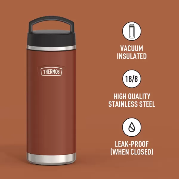 ICON SERIES BY THERMOS Stainless Steel Water Bottle with Screw Top Lid 40 Ounce Glacier32 Ounce Saddle