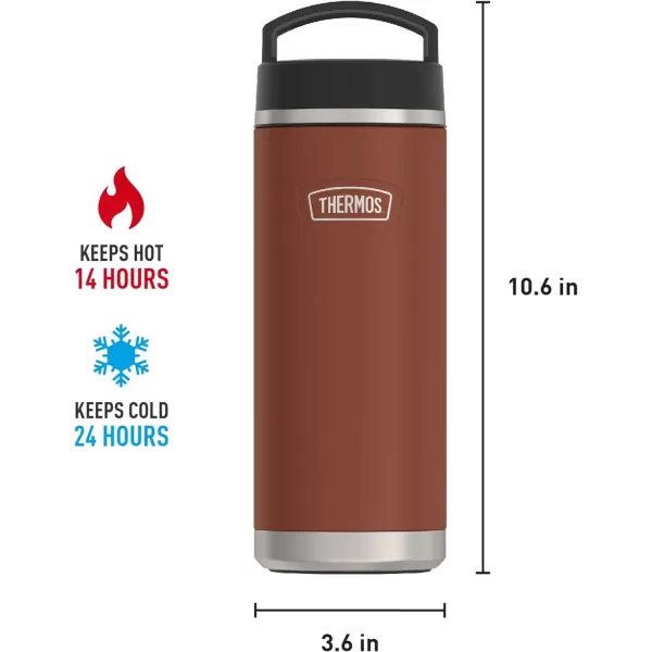 ICON SERIES BY THERMOS Stainless Steel Water Bottle with Screw Top Lid 40 Ounce Glacier32 Ounce Saddle